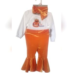 Orange Pumpkin Baby Outfit